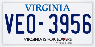 VA license plate VEO3956
