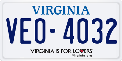 VA license plate VEO4032