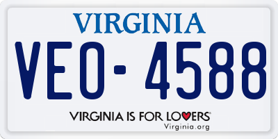 VA license plate VEO4588