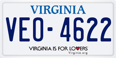 VA license plate VEO4622