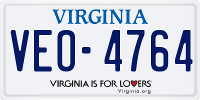 VA license plate VEO4764