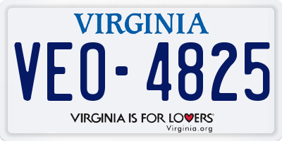 VA license plate VEO4825