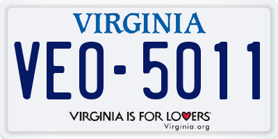 VA license plate VEO5011