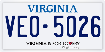 VA license plate VEO5026