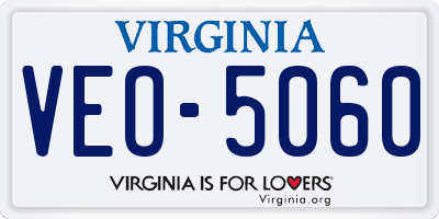 VA license plate VEO5060