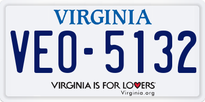 VA license plate VEO5132