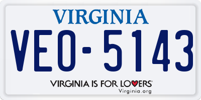 VA license plate VEO5143