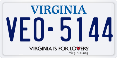 VA license plate VEO5144