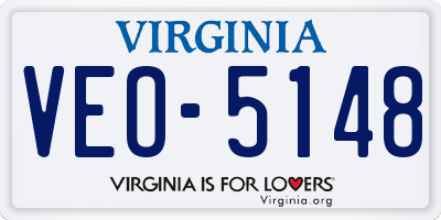 VA license plate VEO5148