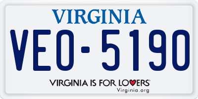 VA license plate VEO5190