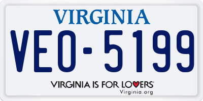 VA license plate VEO5199
