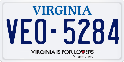 VA license plate VEO5284