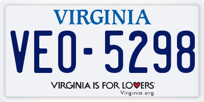 VA license plate VEO5298