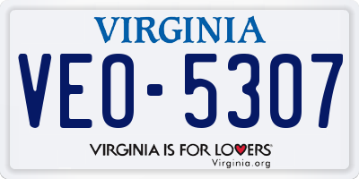 VA license plate VEO5307