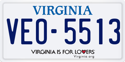 VA license plate VEO5513