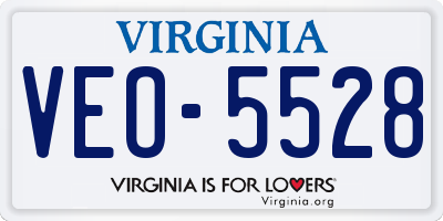 VA license plate VEO5528