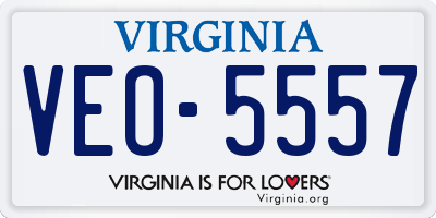 VA license plate VEO5557