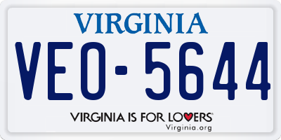 VA license plate VEO5644