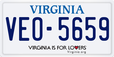 VA license plate VEO5659