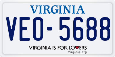 VA license plate VEO5688