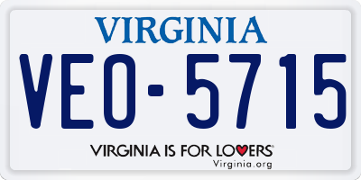 VA license plate VEO5715