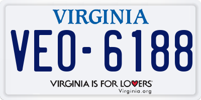 VA license plate VEO6188