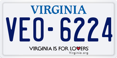 VA license plate VEO6224