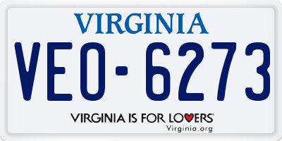 VA license plate VEO6273