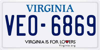 VA license plate VEO6869