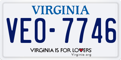 VA license plate VEO7746