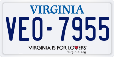VA license plate VEO7955