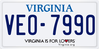 VA license plate VEO7990