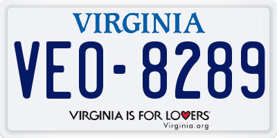 VA license plate VEO8289