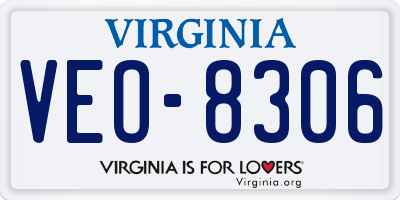VA license plate VEO8306