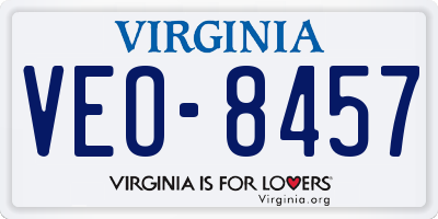 VA license plate VEO8457