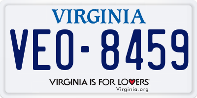 VA license plate VEO8459