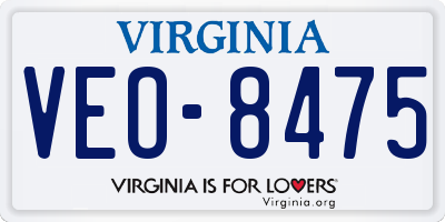 VA license plate VEO8475