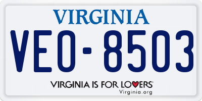 VA license plate VEO8503