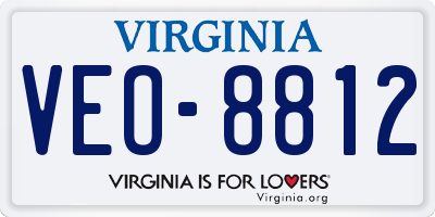 VA license plate VEO8812