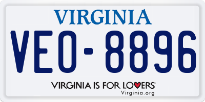 VA license plate VEO8896