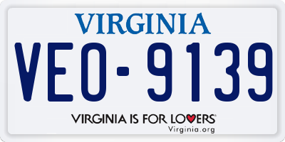 VA license plate VEO9139