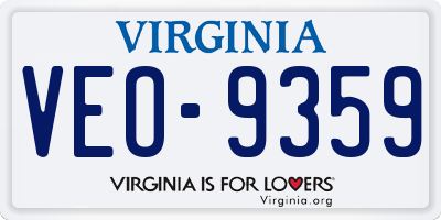 VA license plate VEO9359
