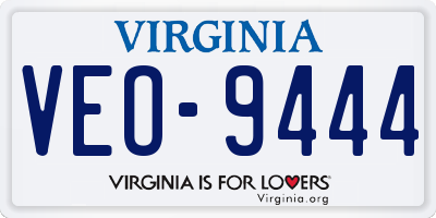 VA license plate VEO9444