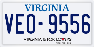 VA license plate VEO9556