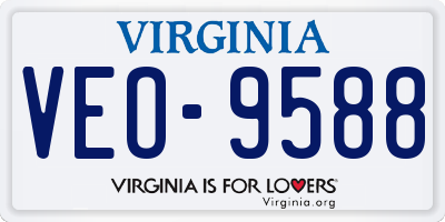 VA license plate VEO9588
