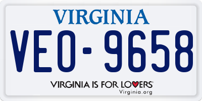VA license plate VEO9658