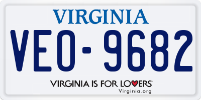 VA license plate VEO9682