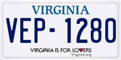 VA license plate VEP1280