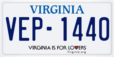 VA license plate VEP1440