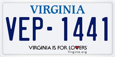 VA license plate VEP1441